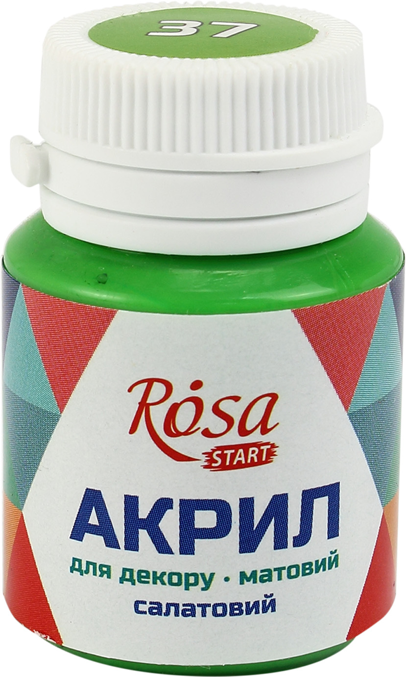 Акрил для декору "Rosa Talent" 20мл №20037/9276 матовий салатовий — фото товару | Канцелярський Сад