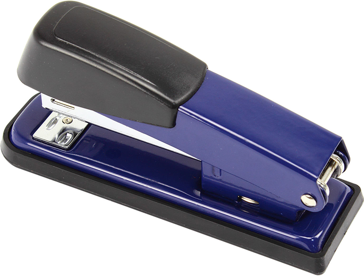 Степлер "Norma" №24/6,26/6 20арк №4123 метал. синій(12) — фото товару | Канцелярський Сад