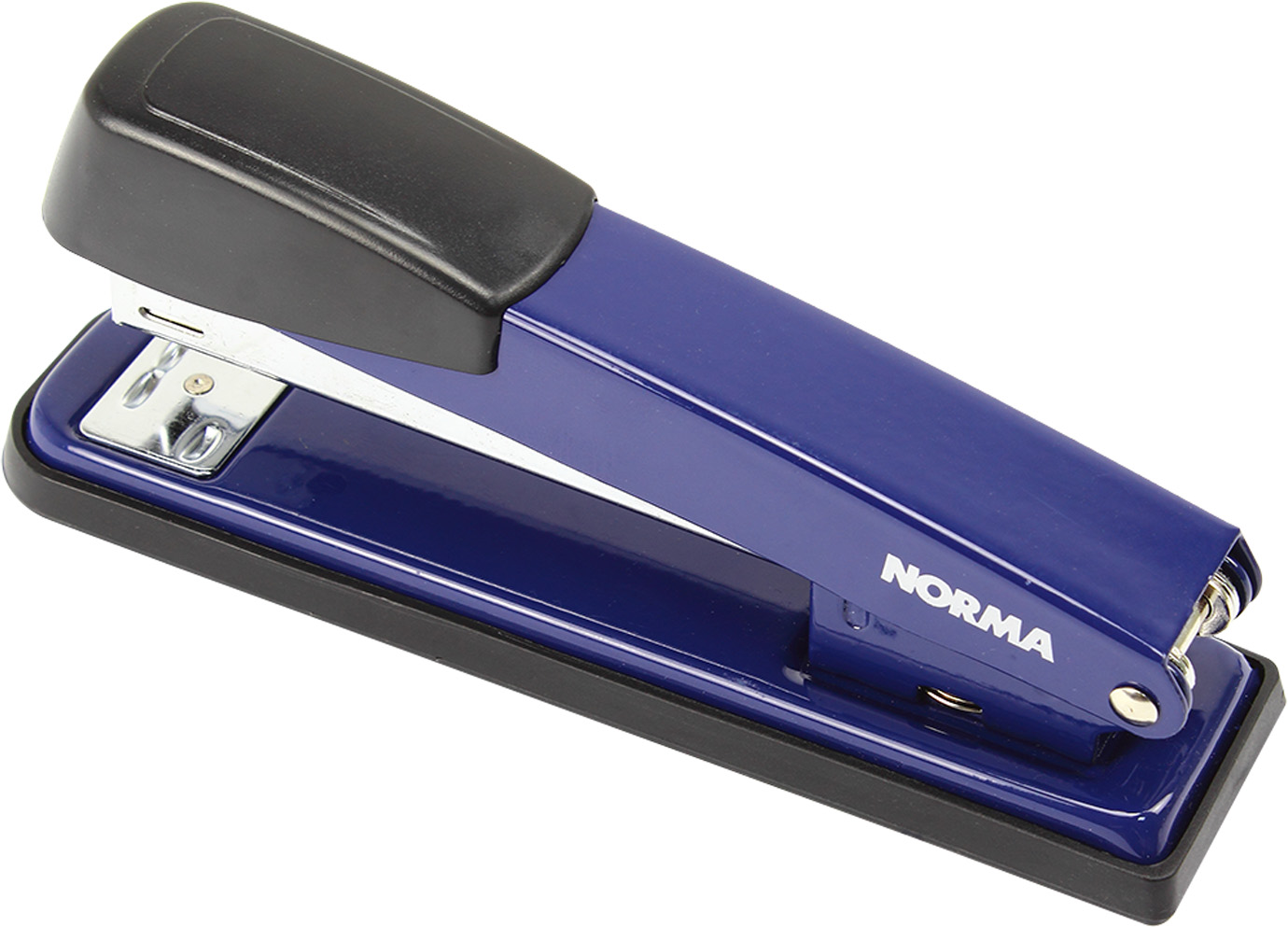 Степлер "Norma" №24/6,26/6 20арк №4124 метал. синій(12) — фото товару | Канцелярський Сад