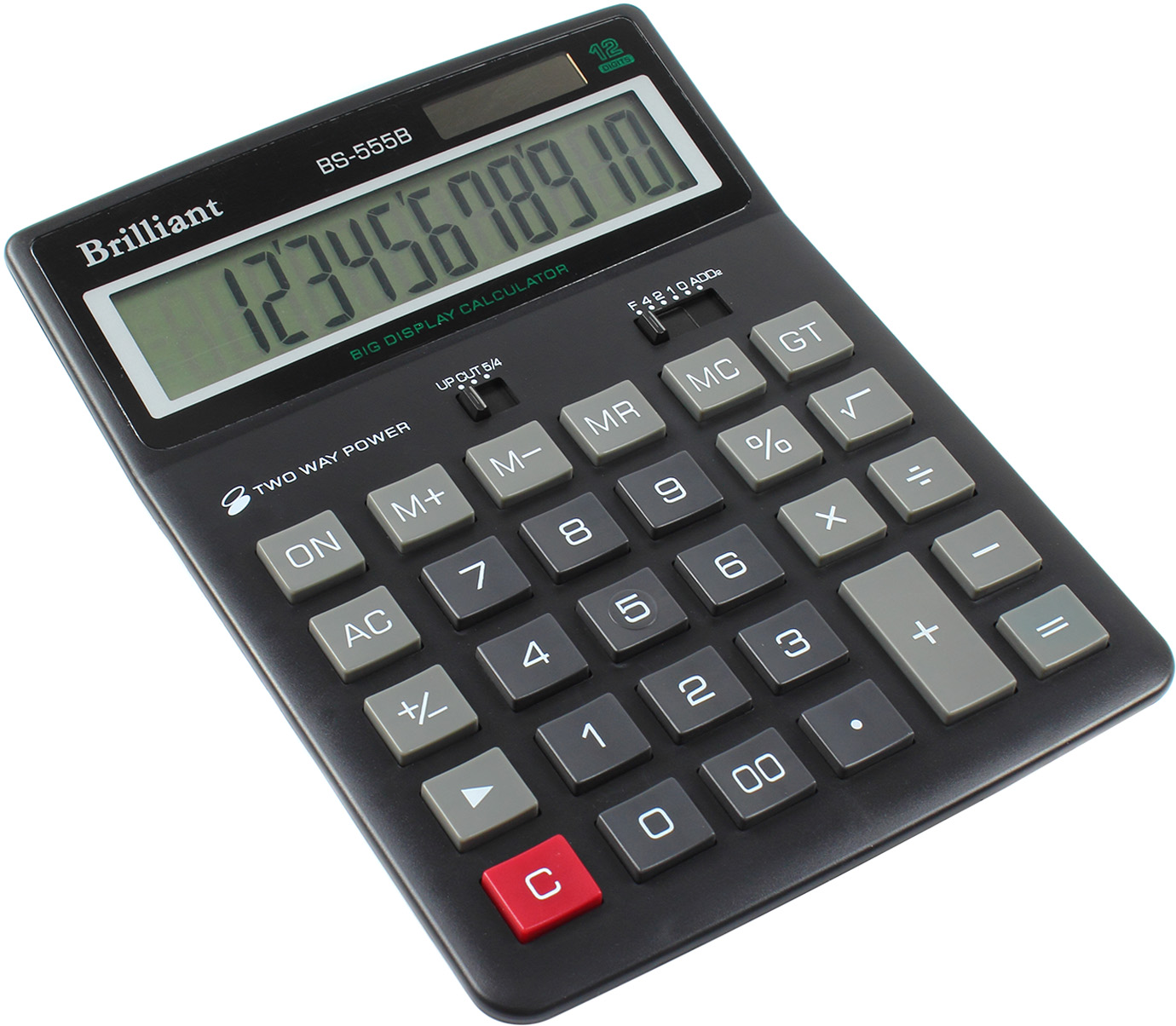 Калькулятор "Brilliant" №BS-555B (12-розряд.)(10)(40) — фото товару | Канцелярський Сад