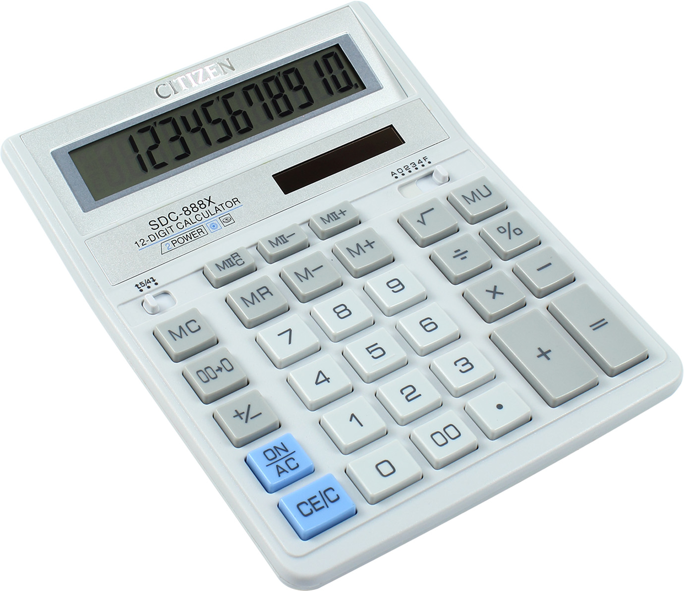 Калькулятор "Citizen" №SDC-888XWH біл. (12-розряд.)(10)(40) — фото товару | Канцелярський Сад