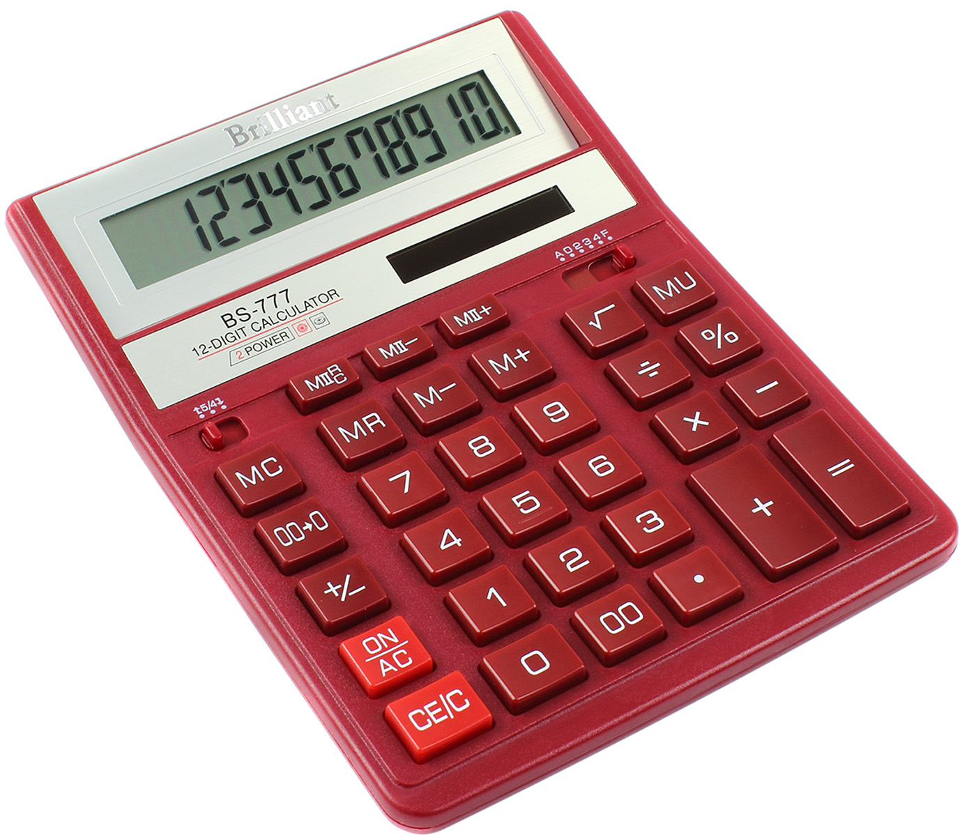 Калькулятор "Brilliant" №BS-777RD (12-розряд.)(10)(40) — купити | Канцелярський Сад
