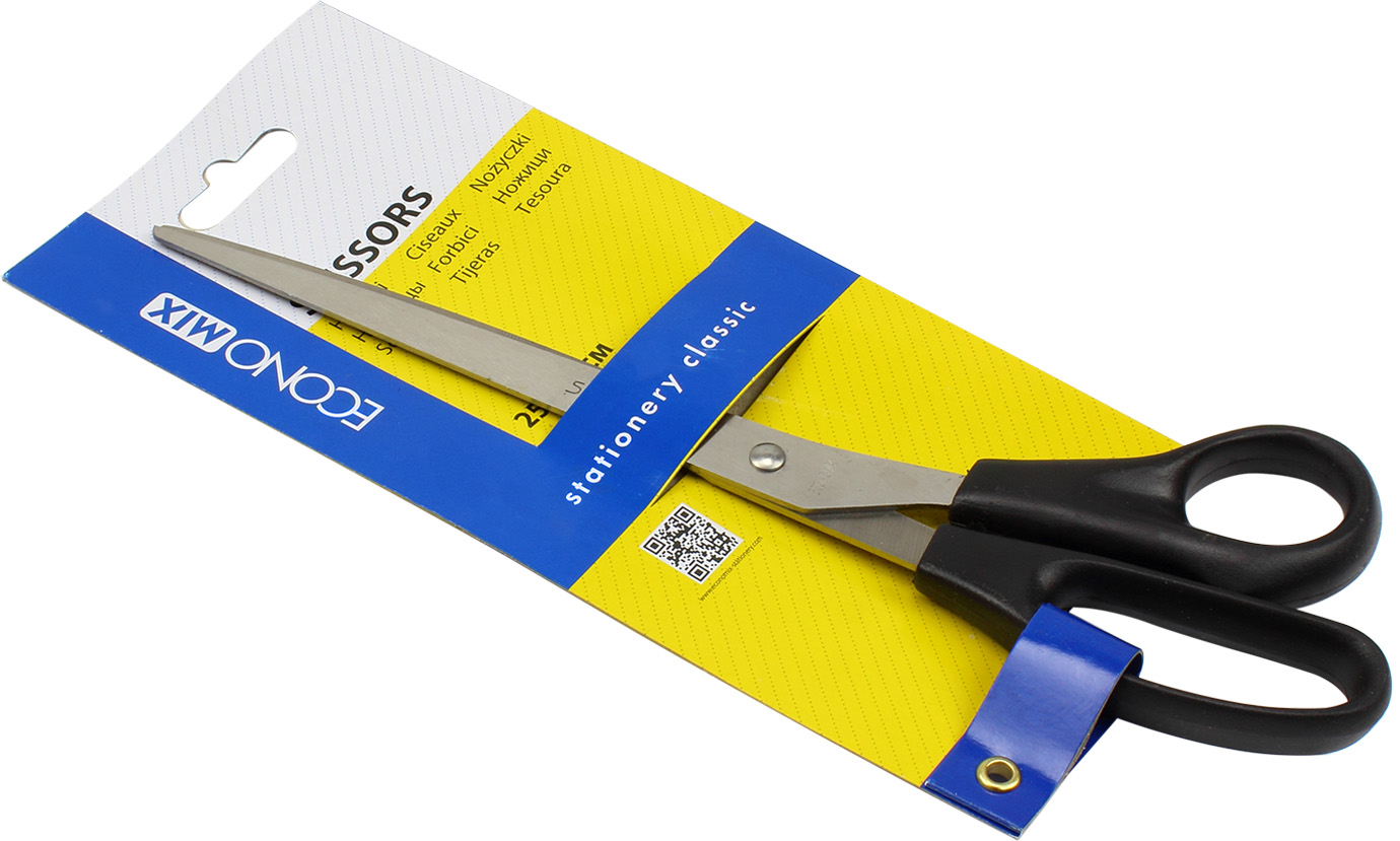 Ножиці офісн. "Economix" №E40415 25см(12)(96) — фото товару | Канцелярський Сад