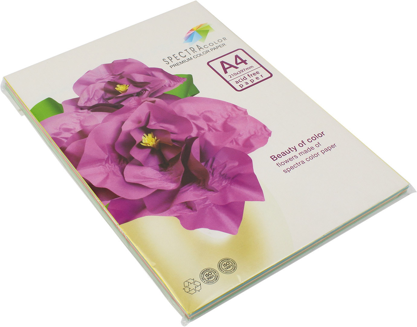 Папір кольор. А4 160г/м паст. 5х10 Spectra Color-Rainbow Pack Light IT 82 "M"(50шт)(25) — фото товару | Канцелярський Сад