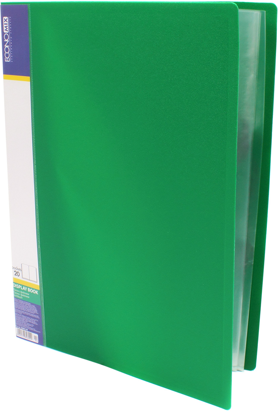 Папка "Economix" №E30602-04 А4 з 20ф. зелена(24) — фото товару | Канцелярський Сад