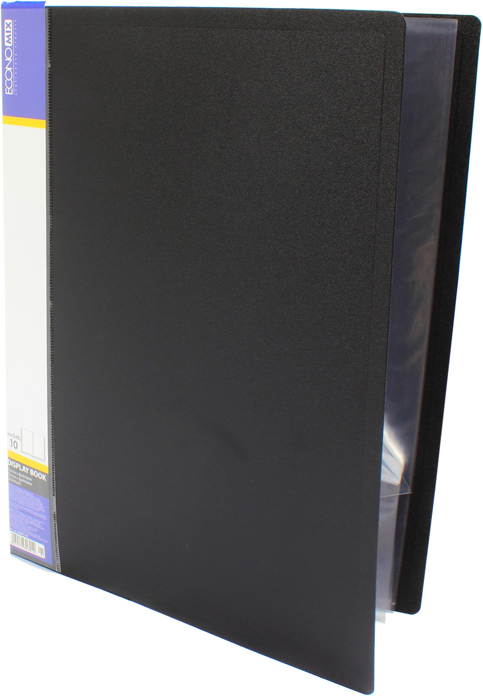 Папка "Economix" №E30601-01 А4 з 10ф. чорна(6)(24) — фото товару | Канцелярський Сад