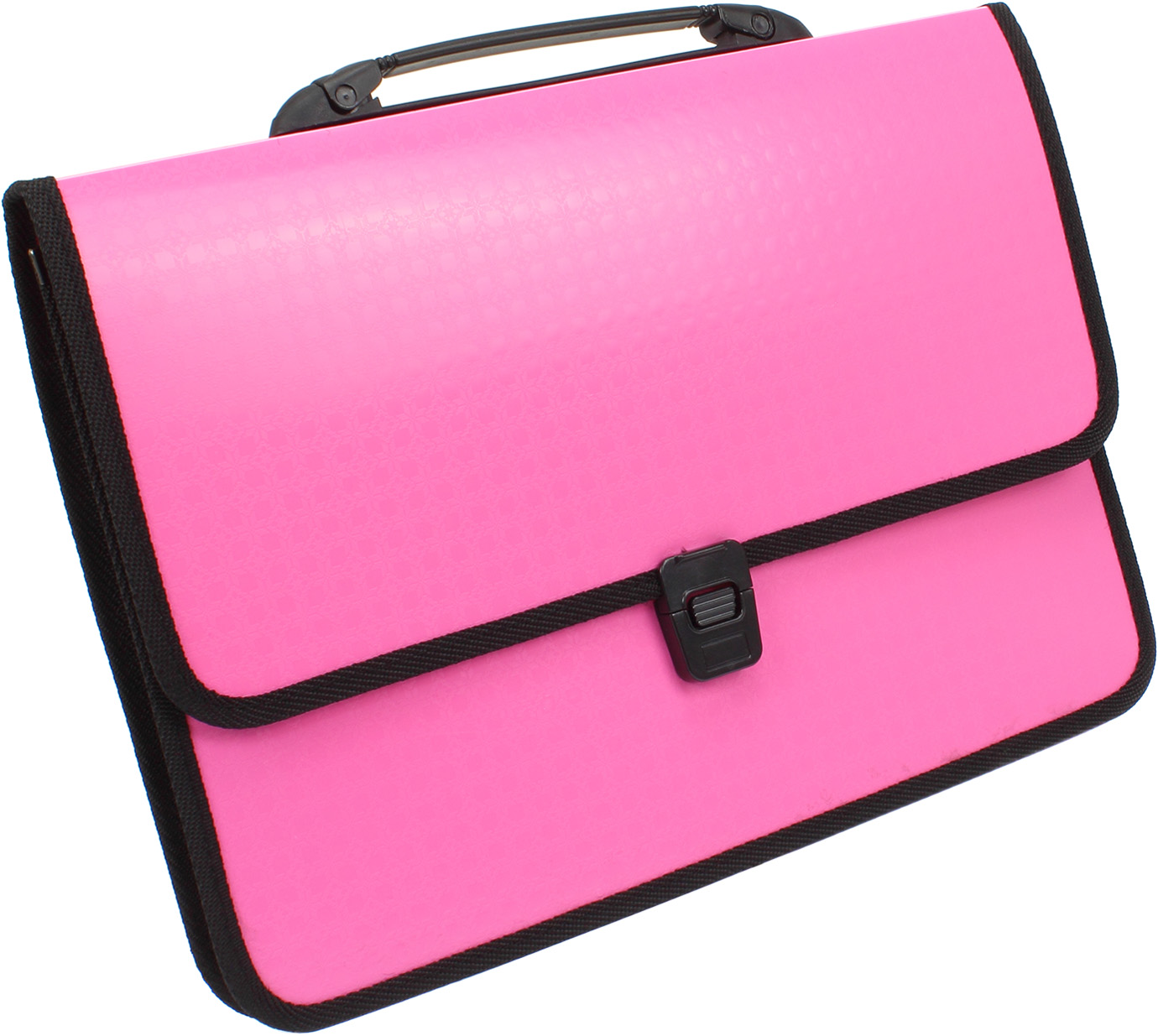 Портфель "Economix" №E31641-09 пласт. на застібці "Вишиванка" (рожевий)(1)(8) — фото товару | Канцелярський Сад