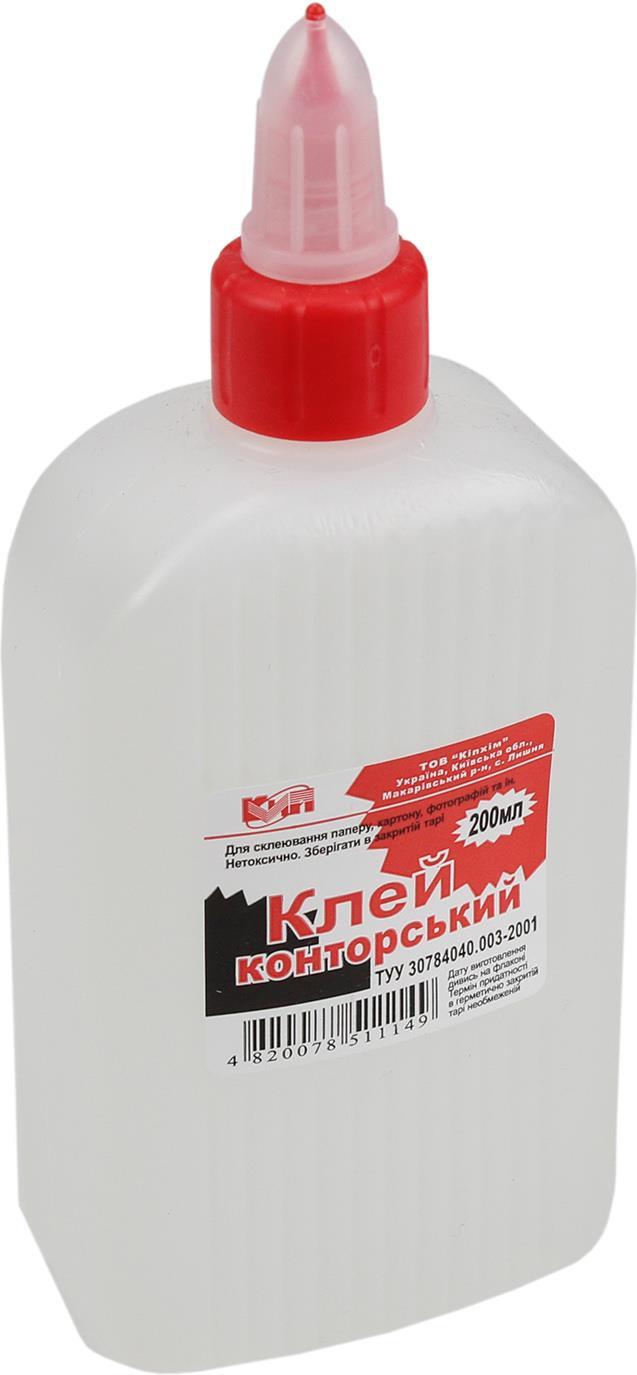 Клей конт. полімер. "КіП" 200мл з супер-ковпач.(1)(65) — фото товару | Канцелярський Сад