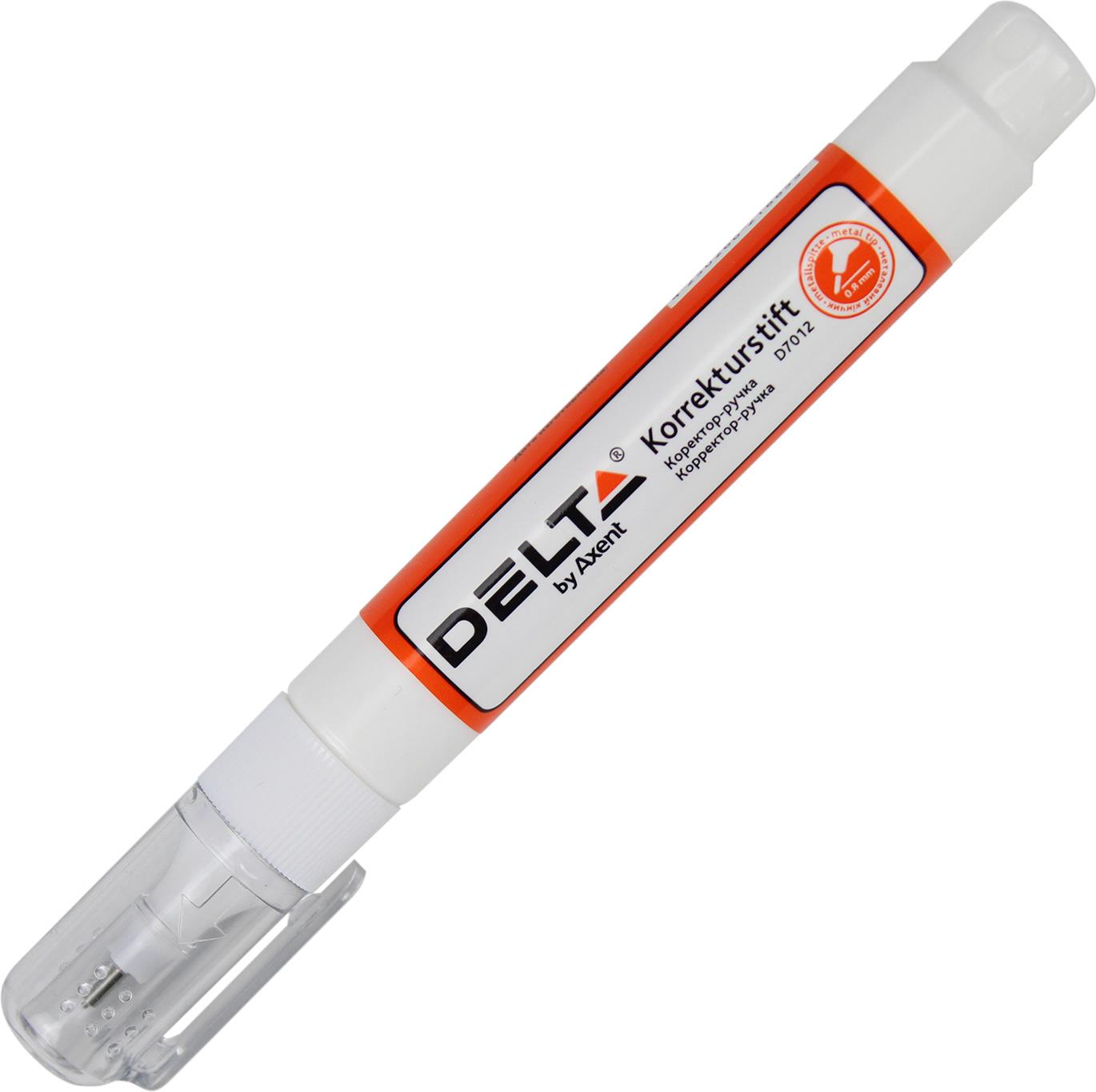 Коректор-ручка метал. нак. "Axent/Delta" 8мл №7012(24)(576) — фото товару | Канцелярський Сад
