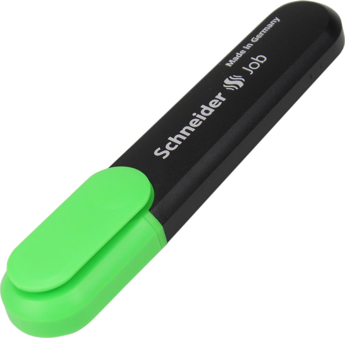 Текстмаркер "Schneider" 150 №S1504 1-5мм JOB зелений(10)(240) /1/ — фото товару | Канцелярський Сад