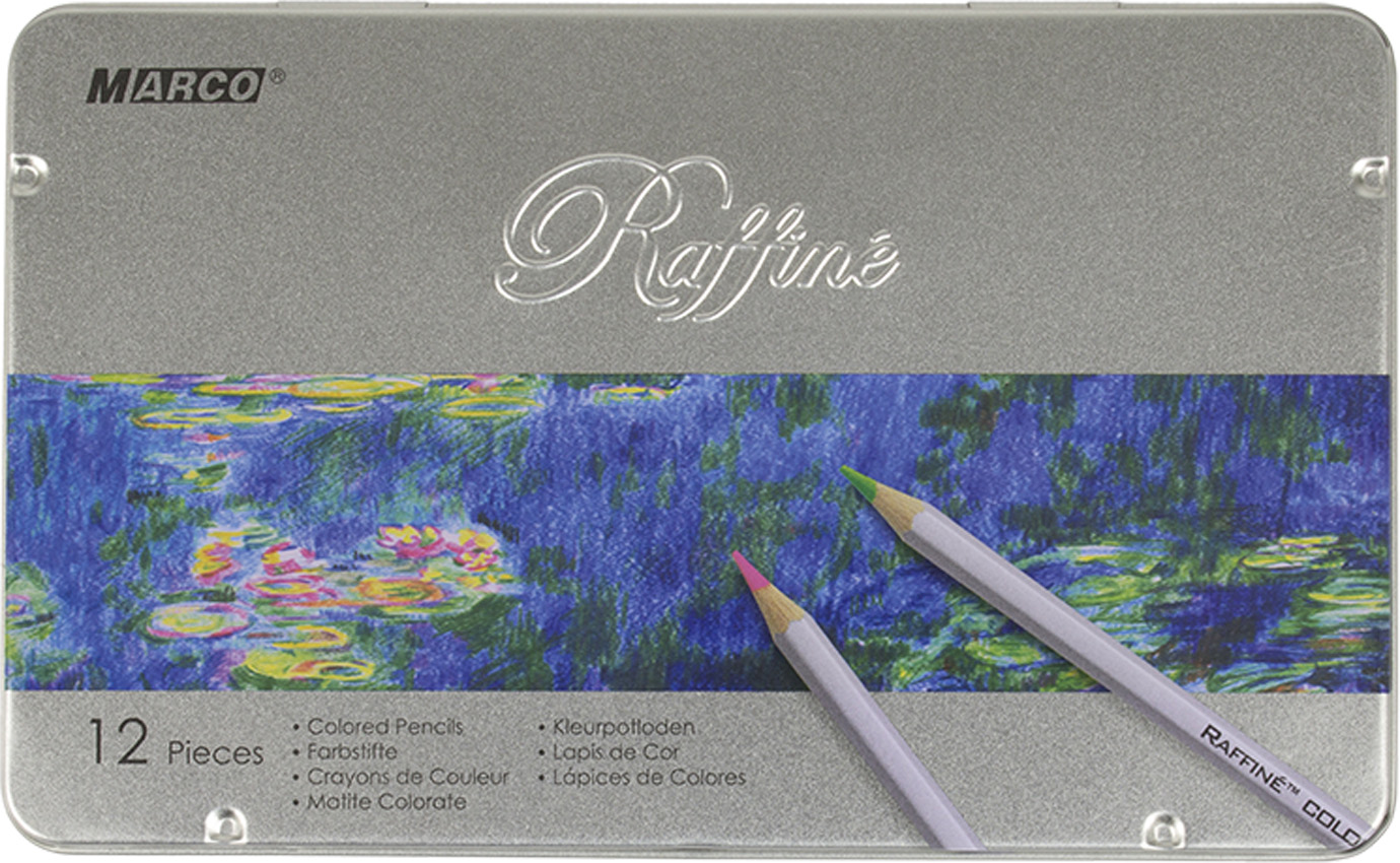 Олівці кольор. 12 кольор. "Marco" №7100-12TN метал. кор-ка(12)(72) — фото товару | Канцелярський Сад