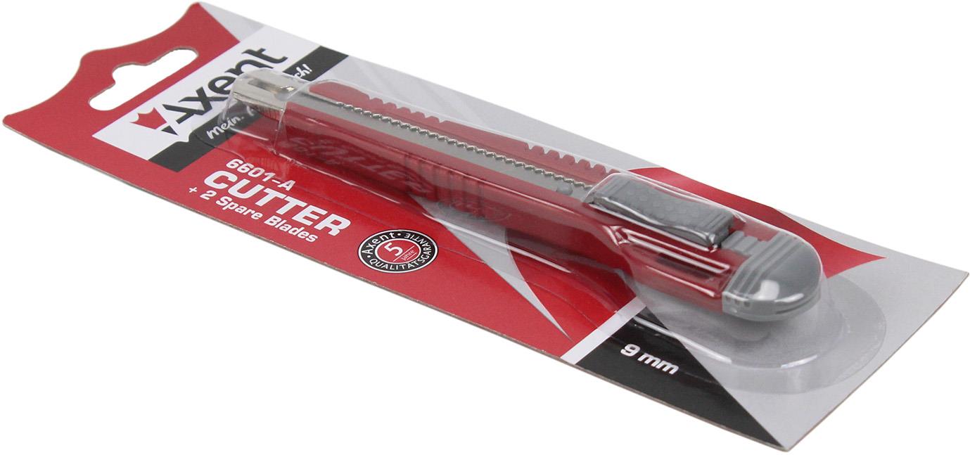 Ніж канц. "Axent" 9мм №6601 метал. направляючі(10)(240) — фото товару | Канцелярський Сад