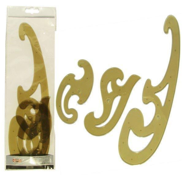 Лекало "Koh-i-noor" №3 вел. (набір 3шт) №750068(20) — купити | Канцелярський Сад