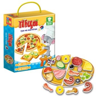 Гра на магнітах "Піца" укр.№VT3004-02(8)(14) — фото товару | Канцелярський Сад