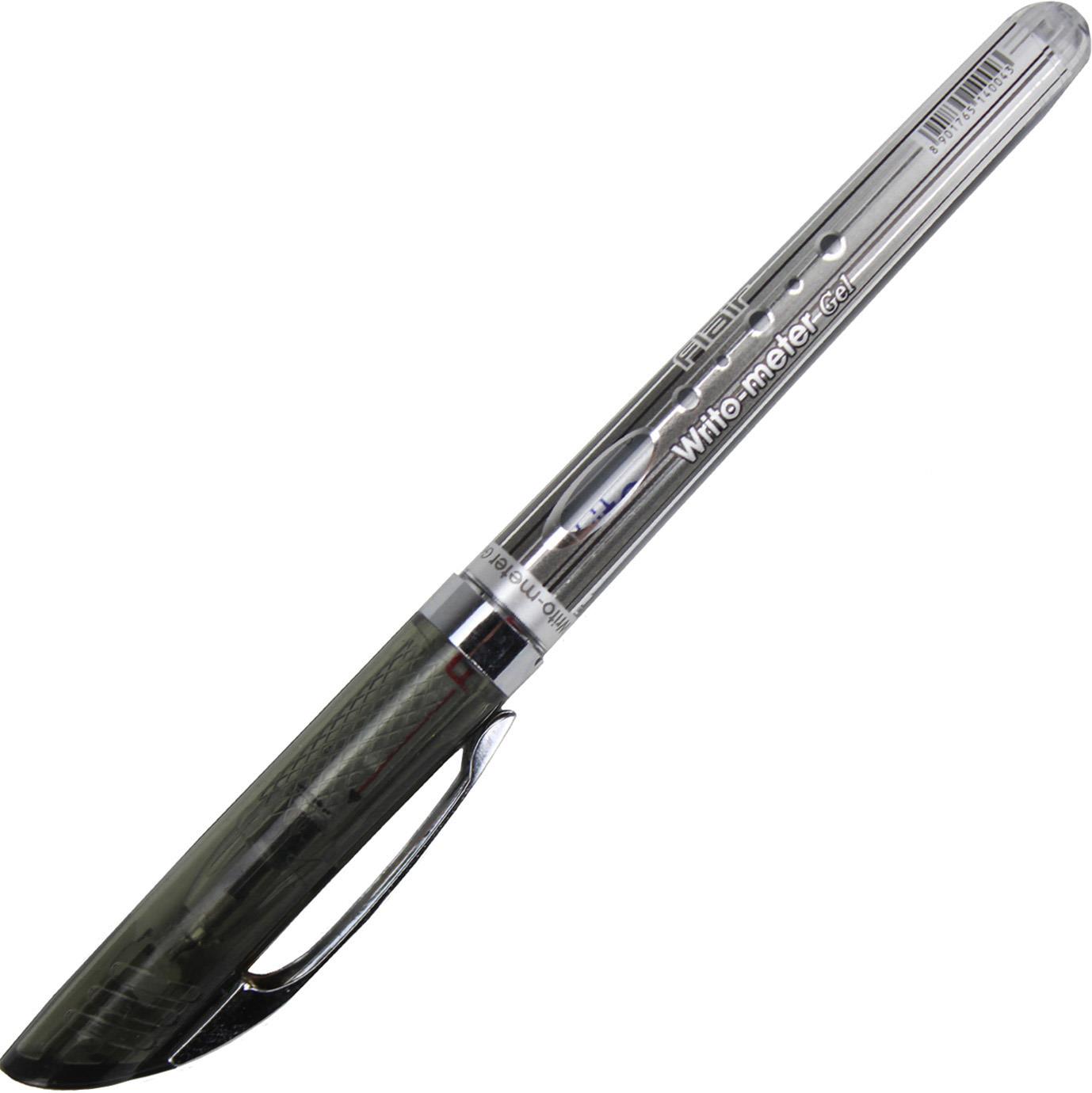Ручка гел. "Flair" №747A=825 Writometer gel 0,5мм чорна(12)(144)(1152) — фото товару | Канцелярський Сад