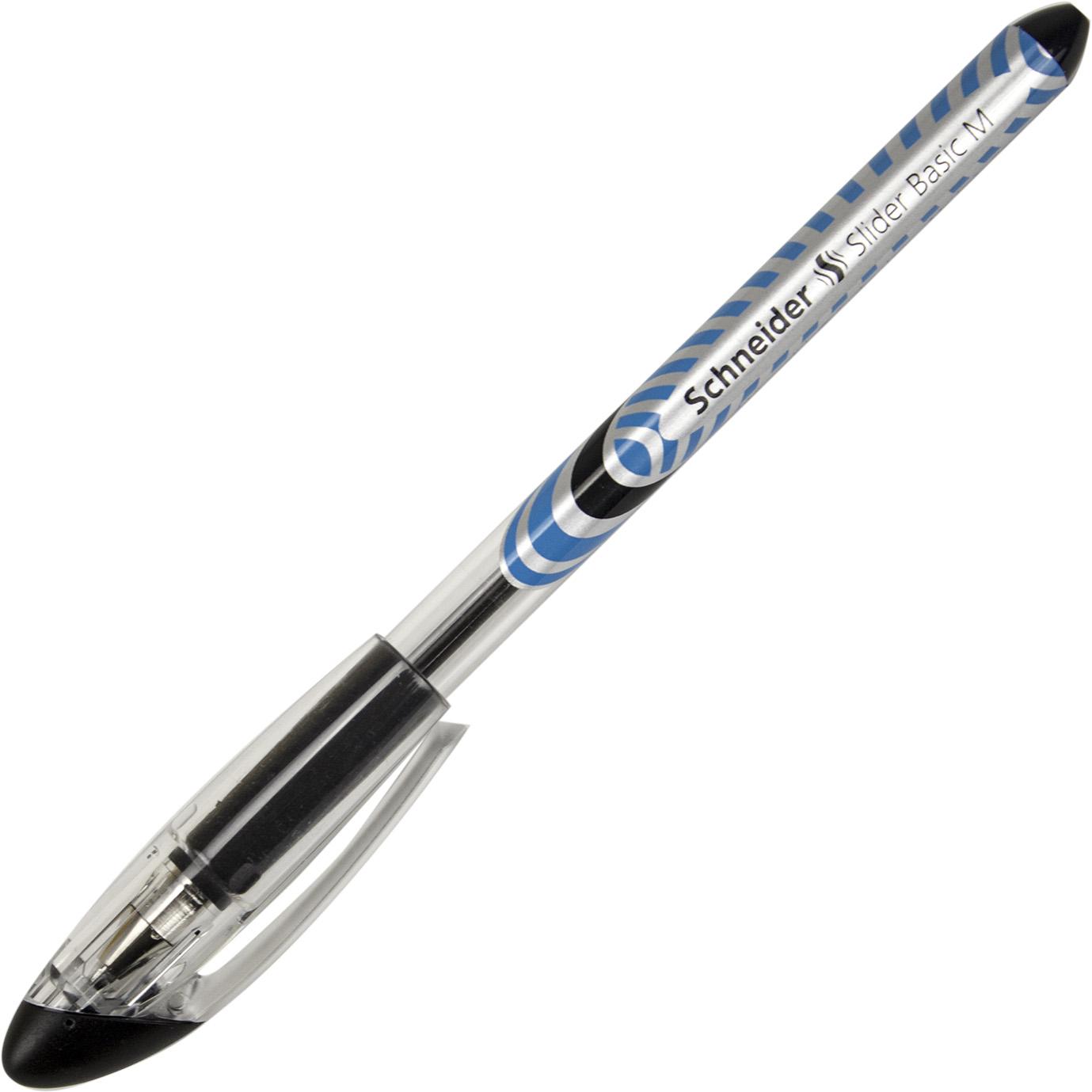Ручка кульк. "Schneider" №S151101 Slider M чорна(10) — фото товару | Канцелярський Сад