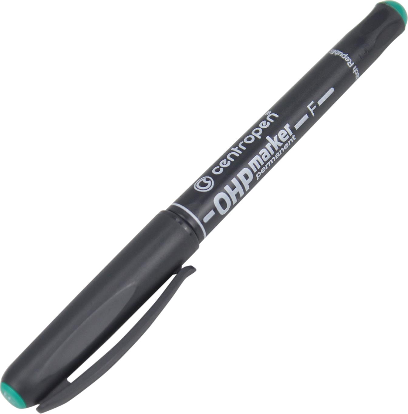 Маркер "Centropen" №2636/04 Permanent OHP 0,6мм зелений(10) — фото товару | Канцелярський Сад