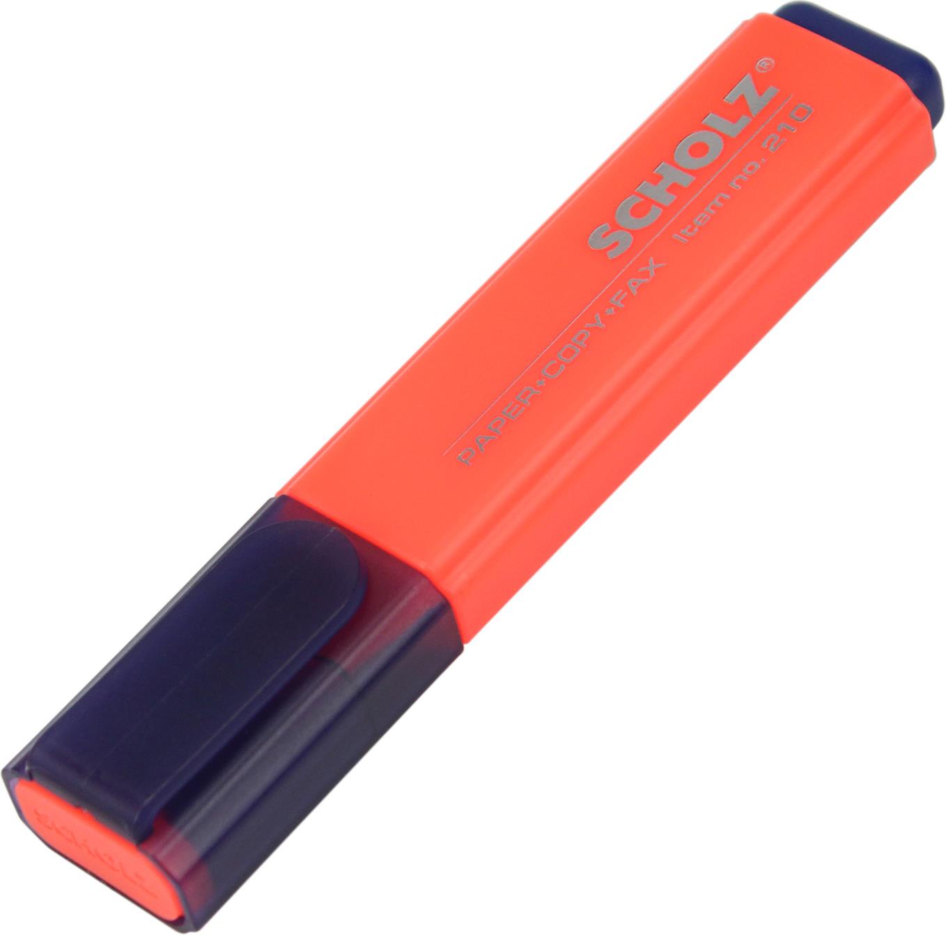 Текстмаркер "Sсholz" №210 1-5мм червоний(10)(600) /1/ — фото товару | Канцелярський Сад