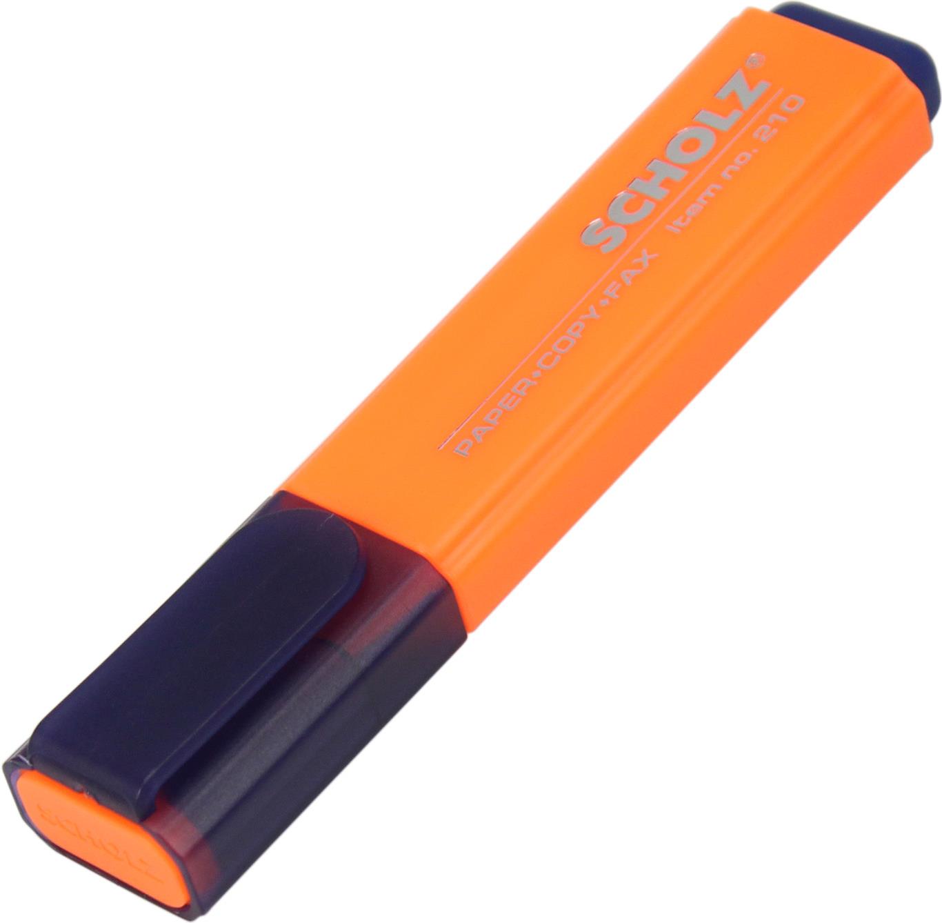 Текстмаркер "Sсholz" №210 1-5мм помаранчевий(10)(600) /1/ — фото товару | Канцелярський Сад