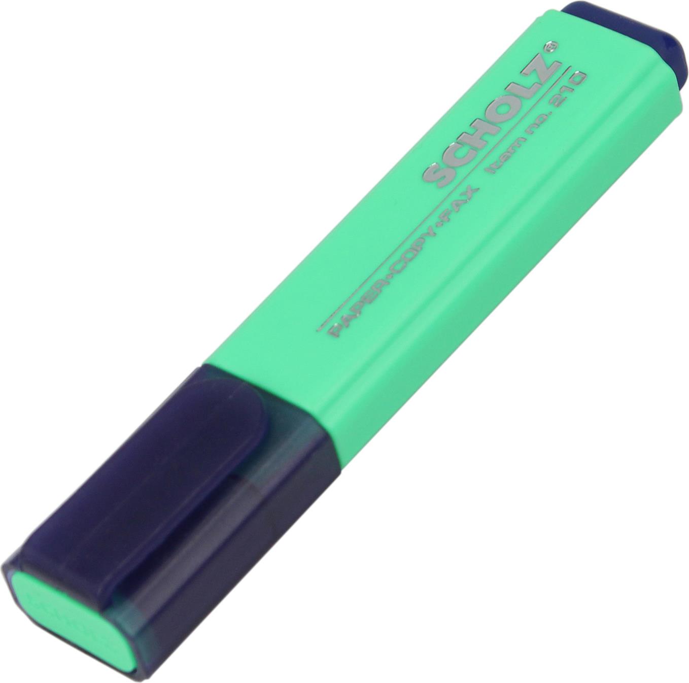 Текстмаркер "Sсholz" №210 1-5мм зелений(10)(600) /1/ — фото товару | Канцелярський Сад