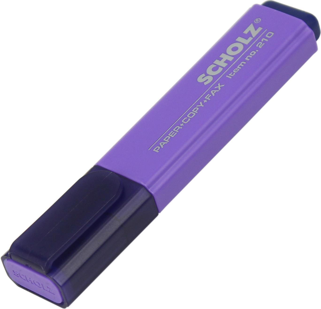 Текстмаркер "Sсholz" №210 1-5мм фіолетовий(10)(600) /1/ — фото товару | Канцелярський Сад