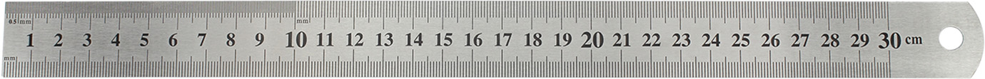 Лінійка метал. 30см "Axent" №7730-А(12) — фото товару | Канцелярський Сад