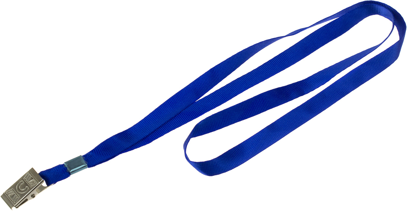 Шнурок для бейджа з метал. кліпом "Axent" №4532-02 синій(20)(100) — фото товару | Канцелярський Сад