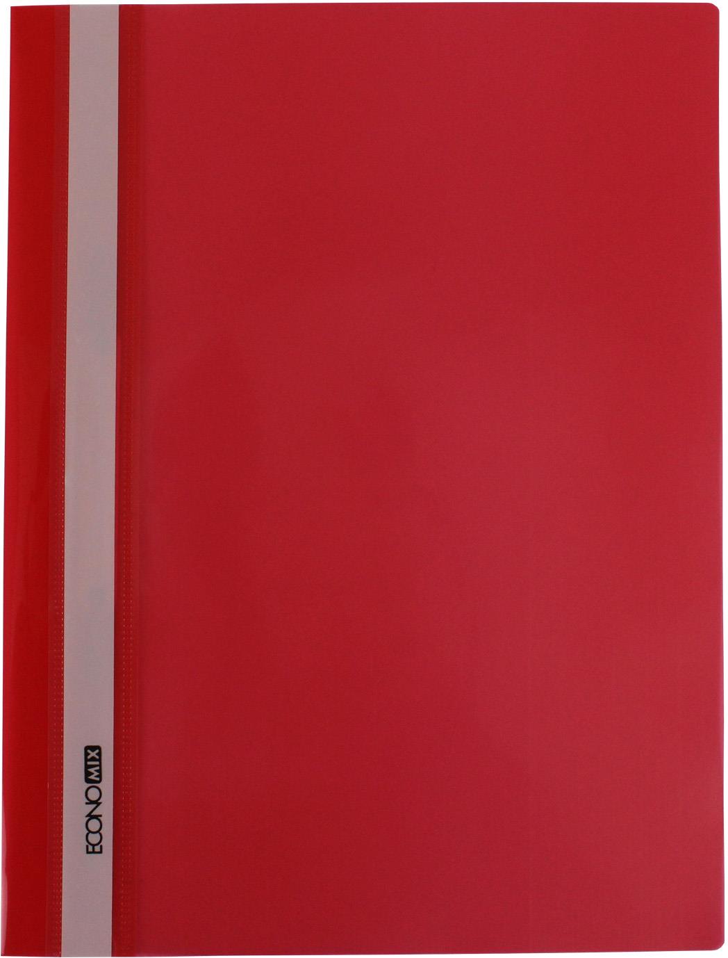 Папка-швидкозш. "Economix" №E31511-03 А4 з прозор.верхом,без перфор.,глянц. червона(10)(300) — фото товару | Канцелярський Сад