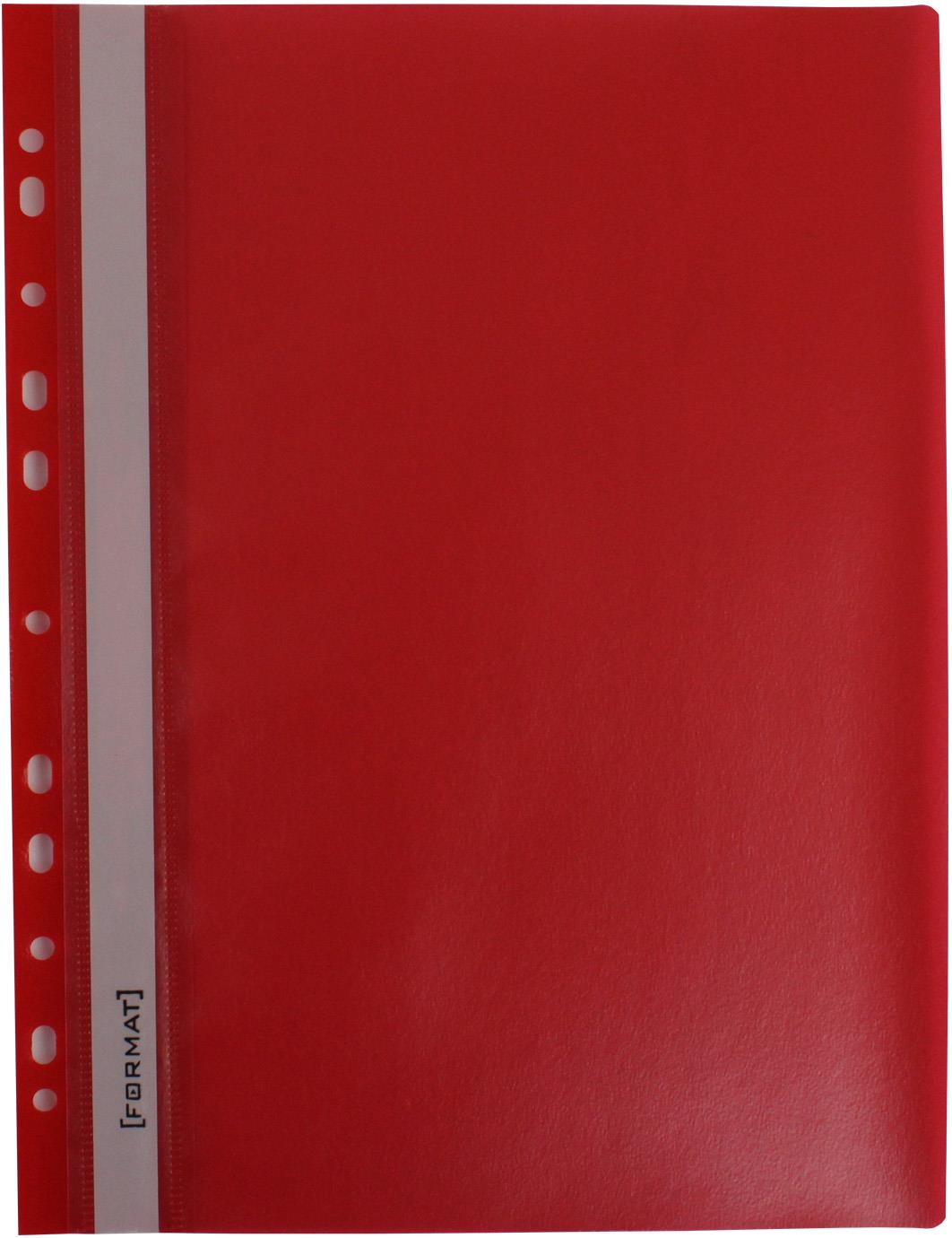 Папка-швидкозш. "Economix Light" №E38504-03 А4 з прозор.верхом,з перфор.,апельс.,червона(10)(300) — фото товару | Канцелярський Сад