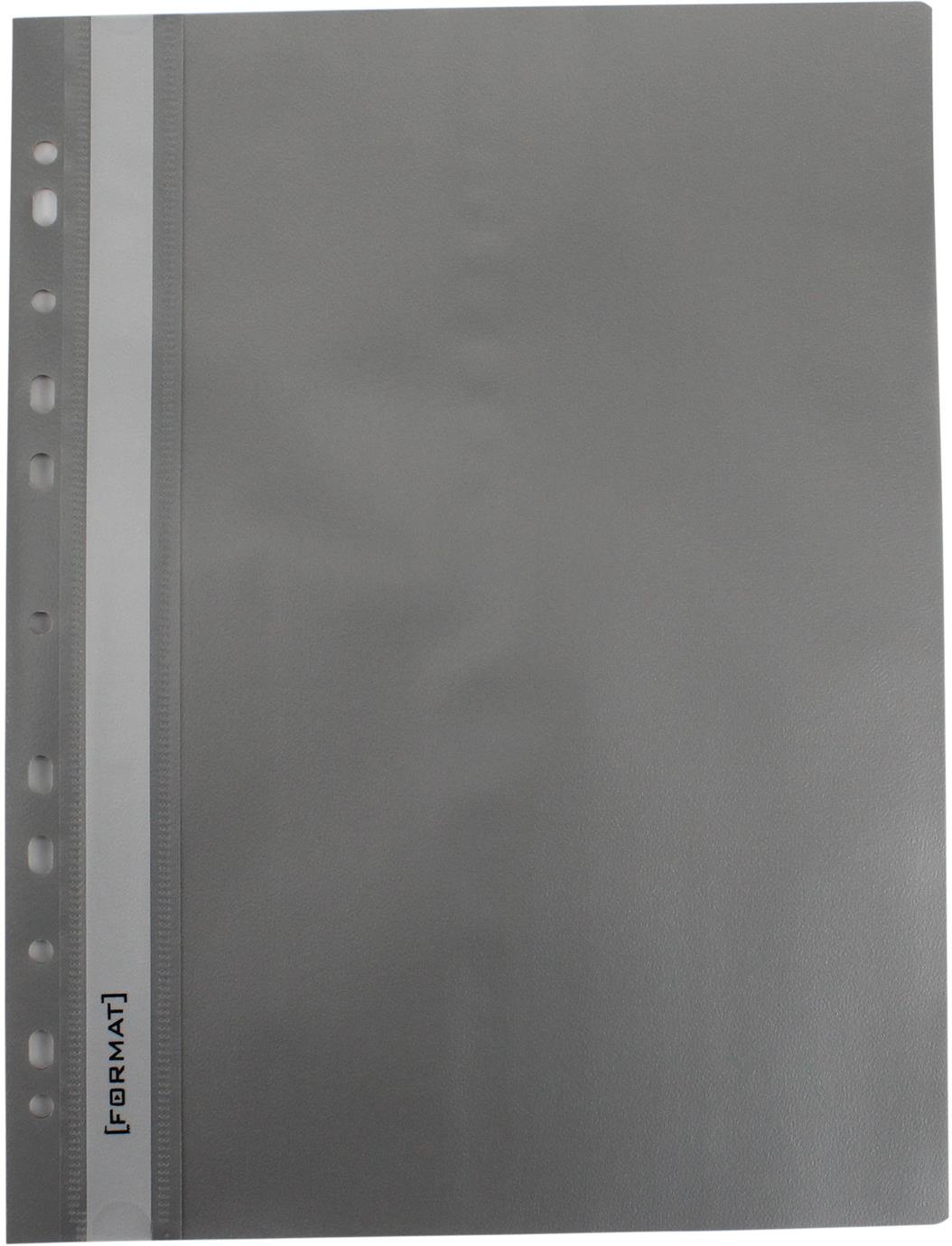 Папка-швидкозш. "Economix Light" №F38504-10 А4 з прозор.верхом,з перфор.,апельс.,сір.(10)(300) — фото товару | Канцелярський Сад