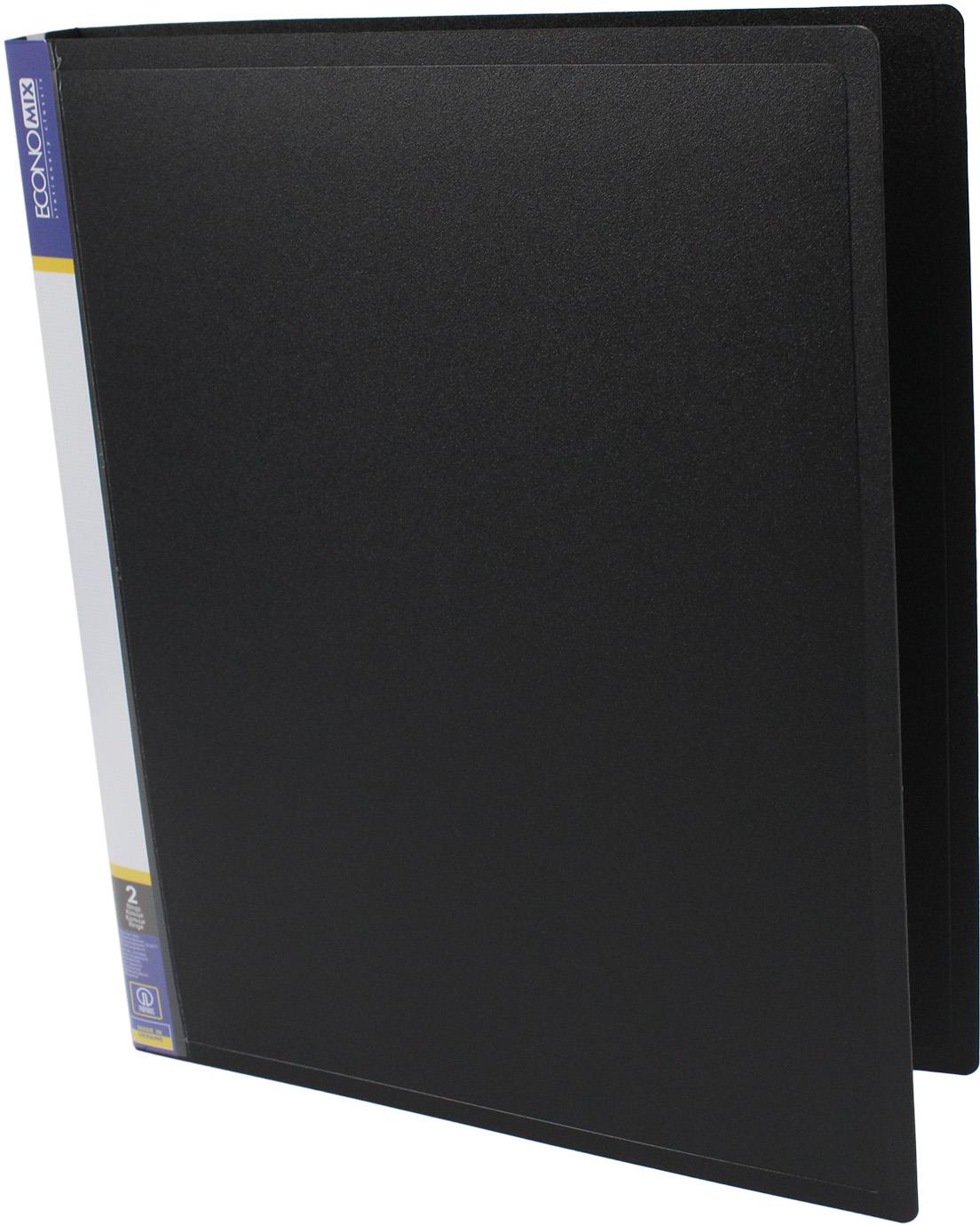 Папка "Economix" №E30701-01 А4 на 2кільця d-25мм (O) (чорна)(1)(10) — фото товару | Канцелярський Сад