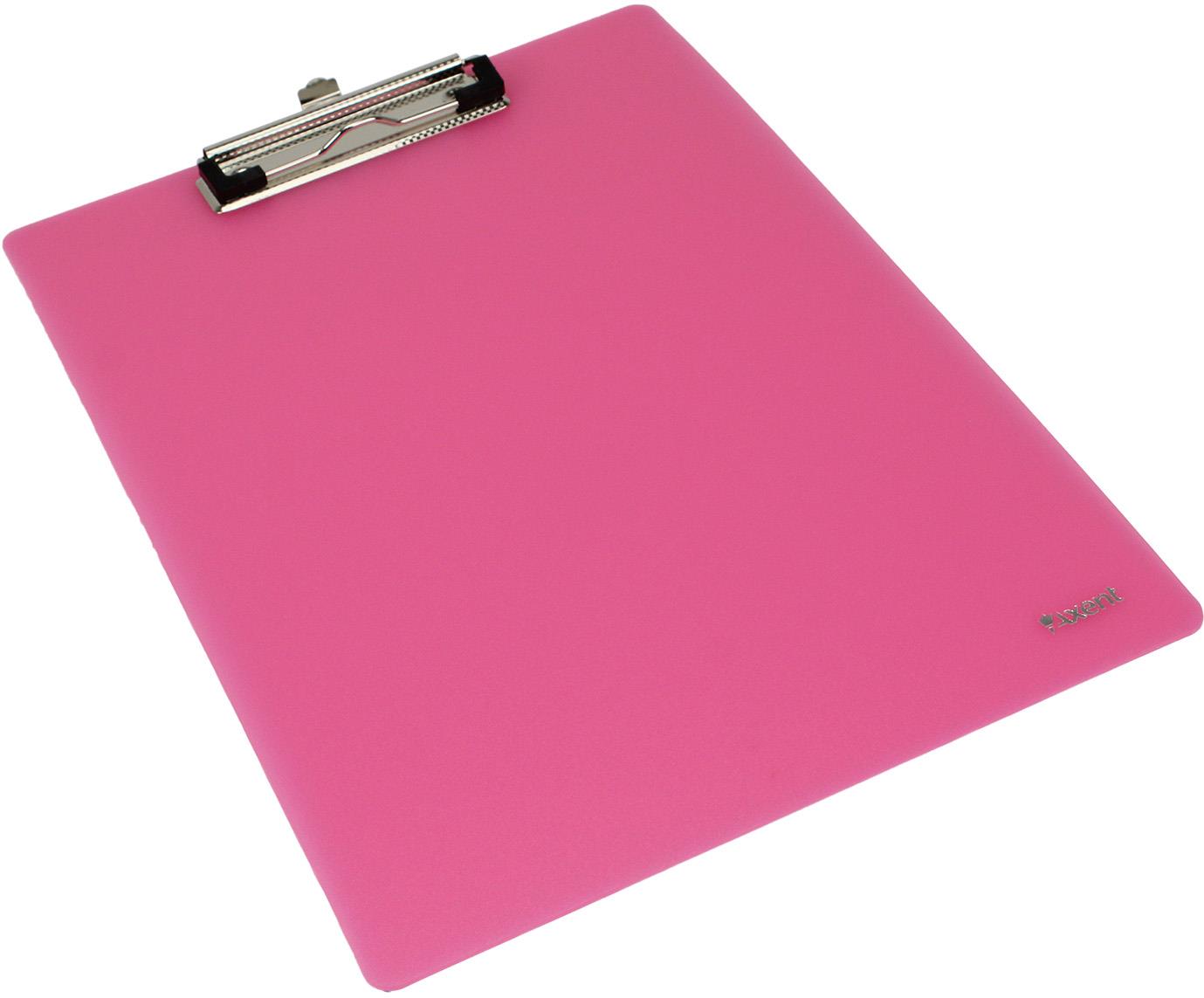 Планшет "Axent" №2515-10-A А4 пласт. рожевий (30) — фото товару | Канцелярський Сад