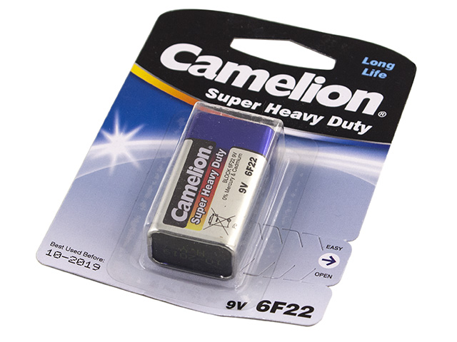 Батарейка Camelion 6F22/1bl крона(blue)(1)(12)(240) — фото товару | Канцелярський Сад