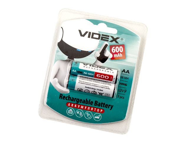 Акумулятори Videx (HR-06,600mAh)/блістер 2шт(10) — купити | Канцелярський Сад