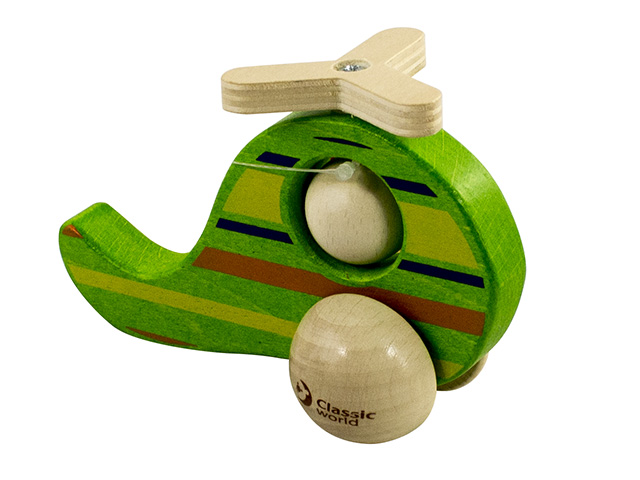 Іграшка дерев'яна Каталка вертоліт №3067 /Classic World/(6) — фото товару | Канцелярський Сад