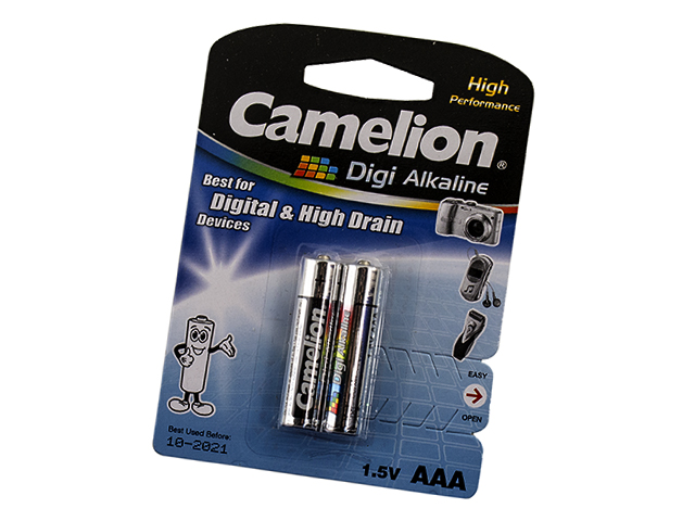 Батарейки Camelion Digi Alkaline LR-03/блістер 2шт (12)(144) — купити | Канцелярський Сад