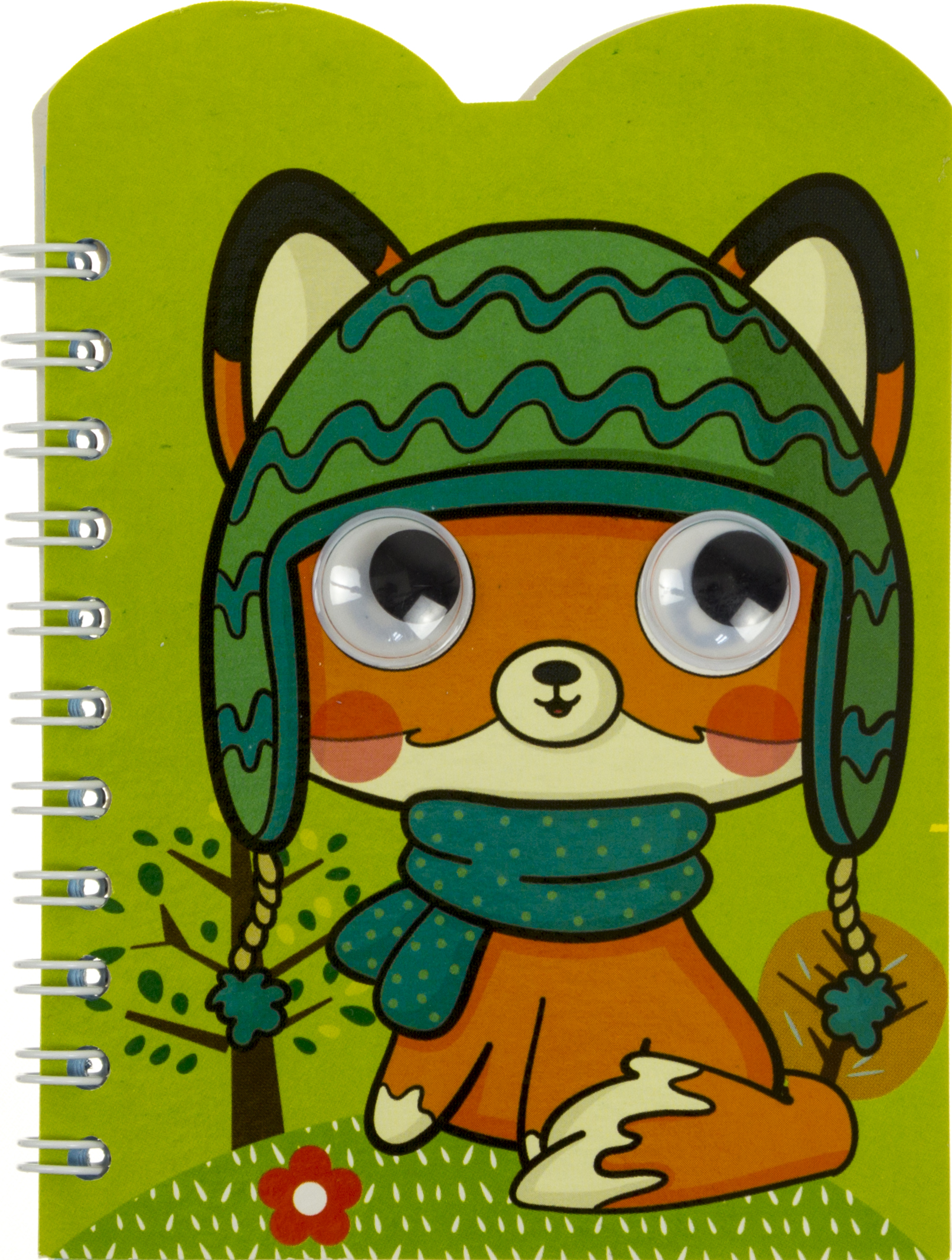 Блокнот пруж. бок. В7 карт. 40арк. "Апельсин""Оченята" подв. пруж.,лак №Б-Ф7-50(36) — фото товару | Канцелярський Сад