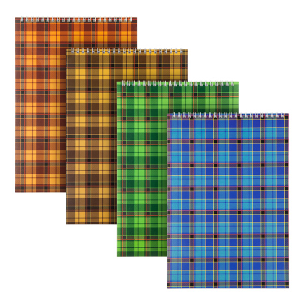 Блокнот пруж. верх. А4 48арк. кліт. "Axent" асорті №D8013-01(4)(40) — купити | Канцелярський Сад