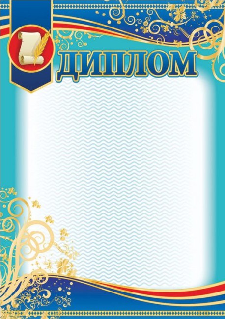 Диплом А4 з пергаментом №3871/13127017У (блакит.)(50) — фото товару | Канцелярський Сад