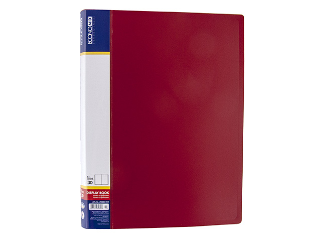 Папка "Economix" №E30603-03 А4 з 30ф. червона(24) — фото товару | Канцелярський Сад
