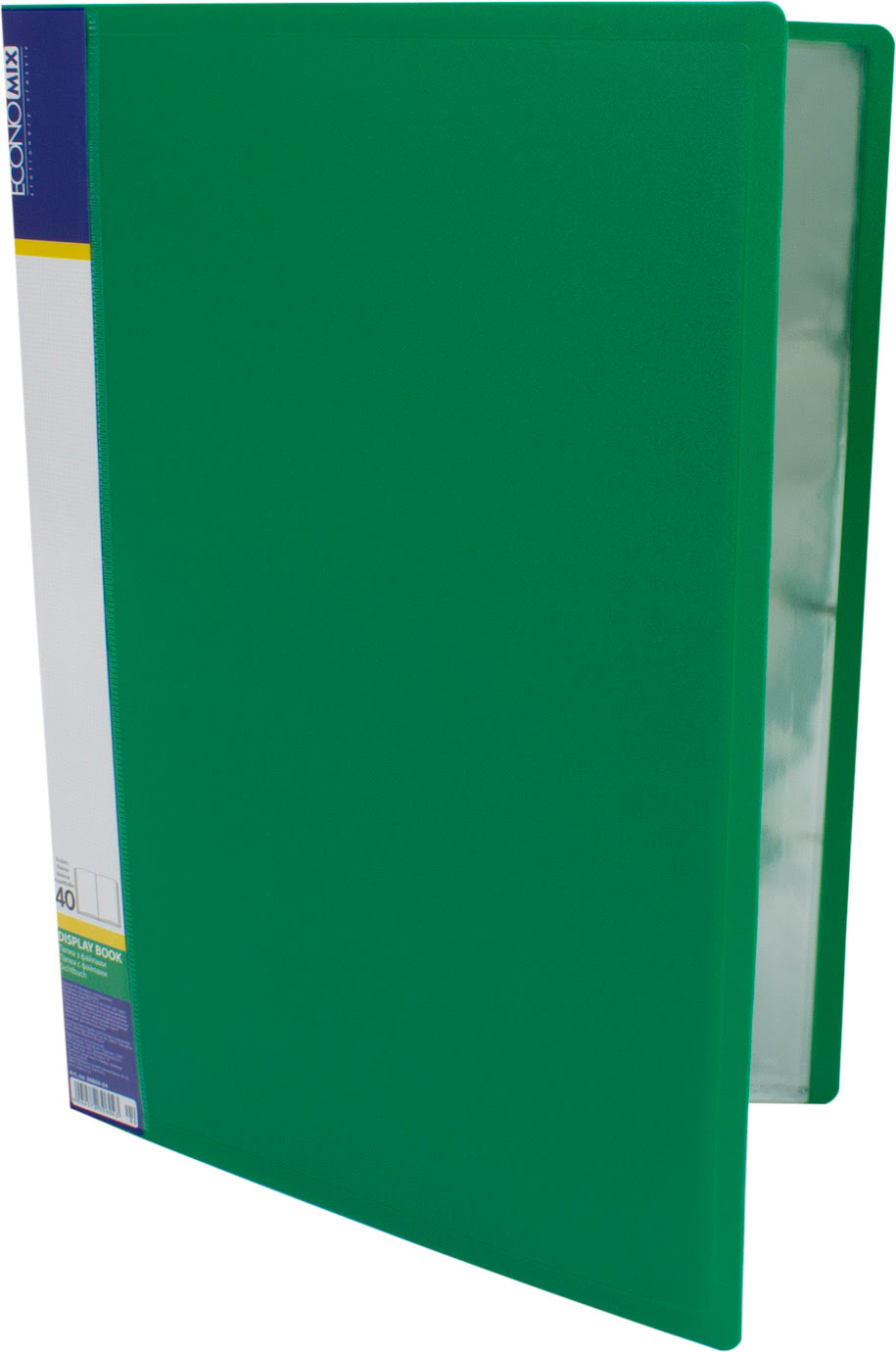 Папка "Economix" №E30604-04 А4 з 40ф. зелена(4)(24) — фото товару | Канцелярський Сад