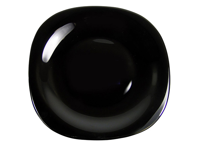 Тарілка обідня скло "Luminarc.CarineNoir Black" квадрат.27см№H3666/8951/95191/L9817(6)(24) — фото товару | Канцелярський Сад