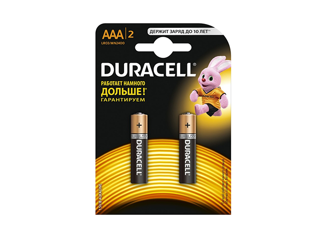 Батарейки Duracell LR-03/блістер 2шт (10) — купити | Канцелярський Сад