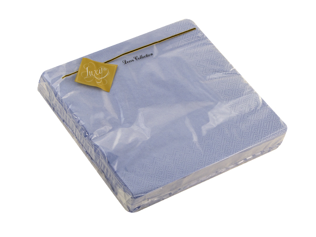 Серветки столові ТМ "Luxy" 3-х шарові (20шт) блакитна(15) — купити | Канцелярський Сад