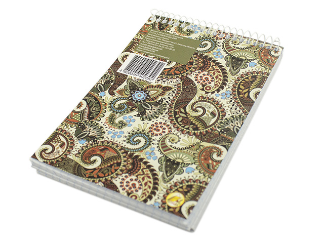 Блокнот пруж. верх. А6 96арк. кліт. карт. №460520/Тетрада/(10)(210) — фото товару | Канцелярський Сад