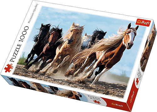 Пазли Trefl 1000ел. Скачуть коні №10446(6) — фото товару | Канцелярський Сад