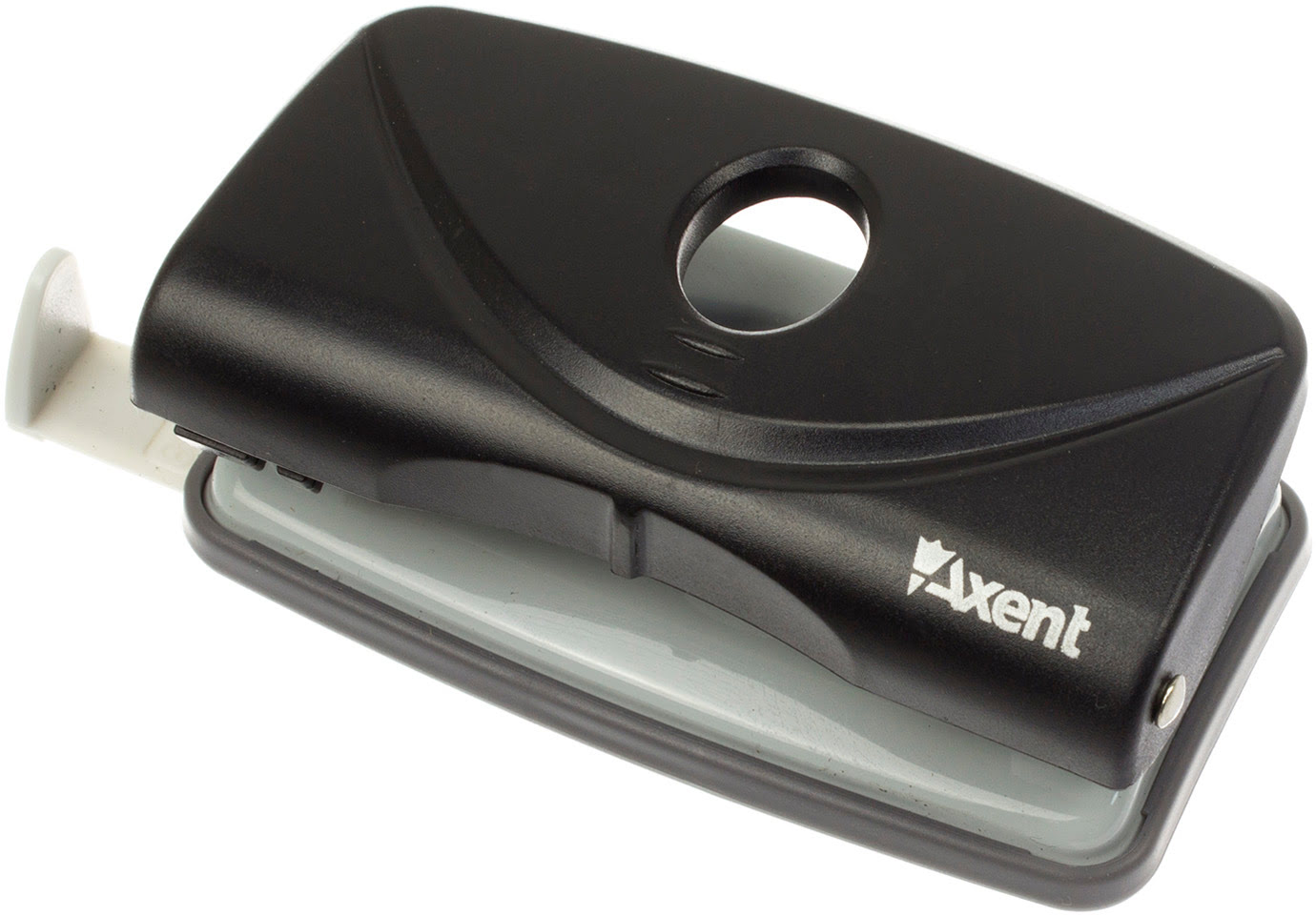 Дирокол "Axent" 10арк. пласт.-метал. чорний №3810-01 Welle-2(12) — фото товару | Канцелярський Сад