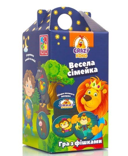 Гра Crazy Koko "Весела сімейка" укр. №VT8033-05 — фото товару | Канцелярський Сад