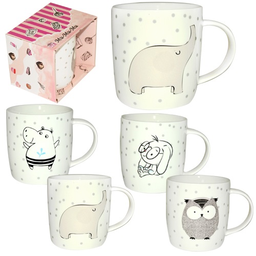 Чашка керам. 360мл "Мі-Мі-Мі" в подар. упаковці №3726/4160-26/S&T/(36) — фото товару | Канцелярський Сад