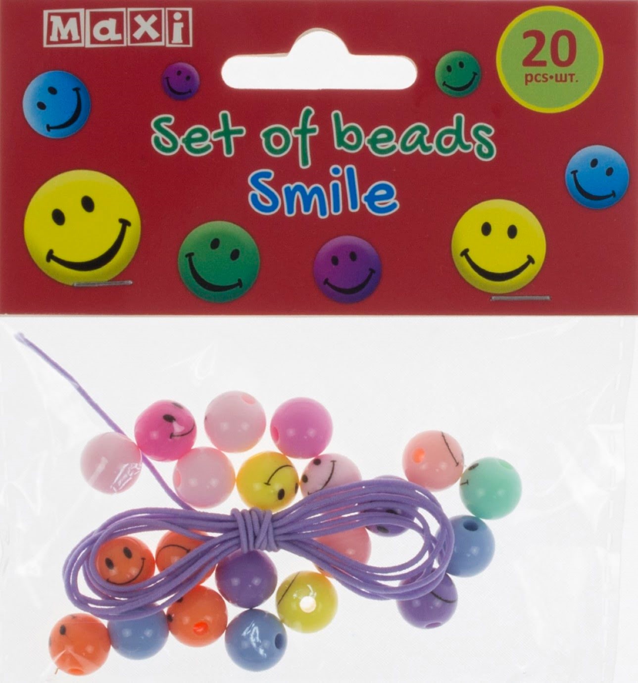 Набір бісеру для виготовлення прикрас "Maxi" Смайл №MX61608-01 — фото товару | Канцелярський Сад